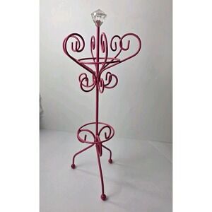 Jewelry Stand Organizer for Necklaces Bracelets Rings Pink